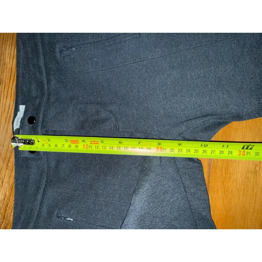 Vince Womens Charcoal Grey Skinny Leg Zip Pocket Ponte Pants‎ Size M Heathered